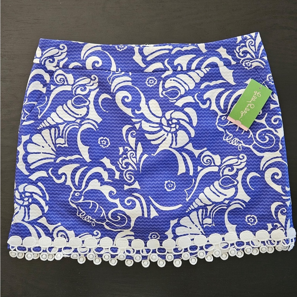 Lilly Pulitzer Marigold skort color Spectrum BlueTied Pools size 8